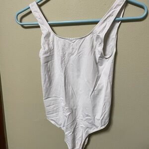 SKIMS White One Piece Bodysuit